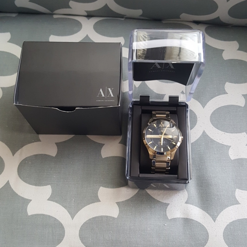 Gold Armani Exchange Watch